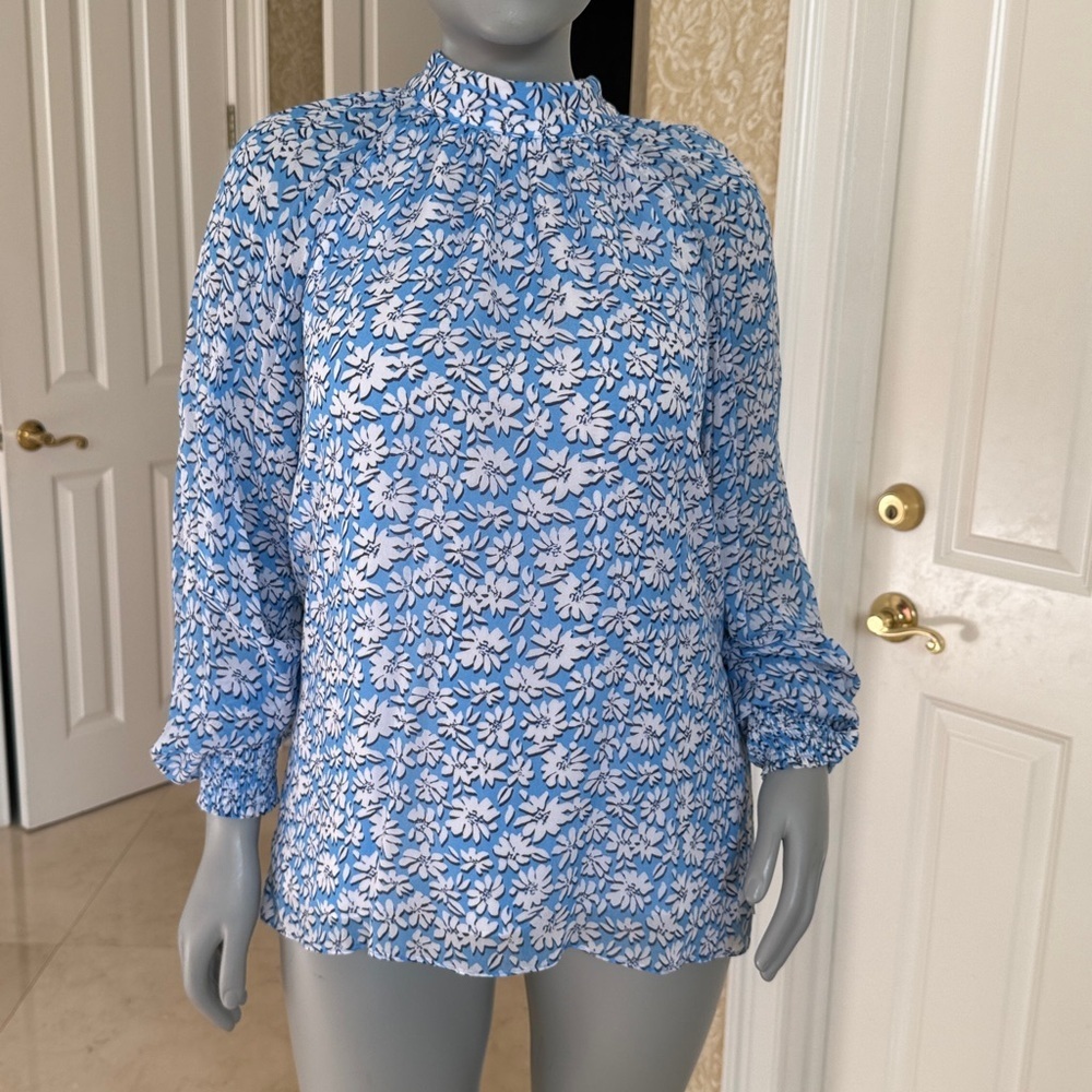 Lilly Pulitzer NWT Ellelynn in lunar beach palm beach petals - Picture 5 of 8